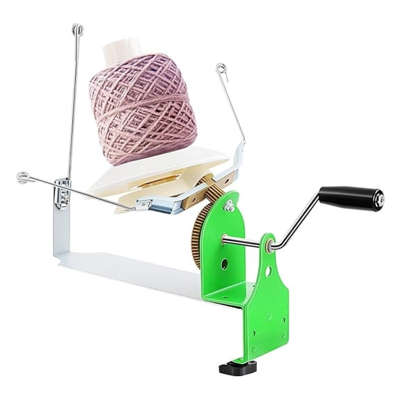 Yarn Winder Large Yarn Ball Winder Metal Yarn Fiber Wool Ball Winder Hand Operated Fiber Wool String Winder for Knitting, Crocheting 500g Capacity