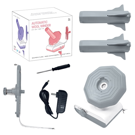 Yarn Winder,Upgraded Electric Yarn Ball Winder for Crocheting,13 oz Large Capacity,Automatic Yarn Winder Machine for Various Types of Yarn (Grey)