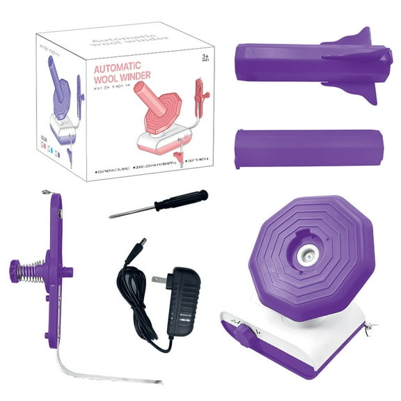 Yarn Winder,Upgraded Electric Yarn Ball Winder for Crocheting,13 oz Large Capacity,Automatic Yarn Winder Machine for Various Types of Yarn (Purple)