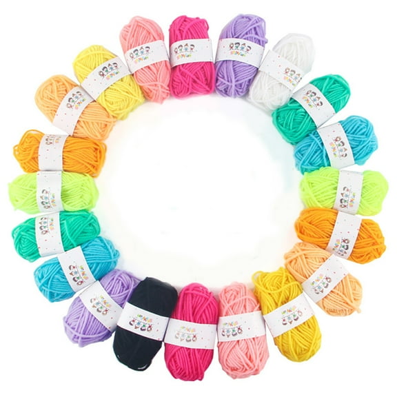 Yarn for Crocheting Multi-Color Crochet Yarn Set (10g Each) Great for Knitting and Crochet Projects