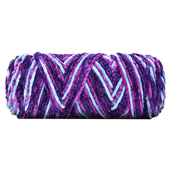 Yarn for Crocheting and Knitting - Chenille Braided Yarn for Winter Scarves, Hats, and Blankets, Soft DIY Craft Yarn