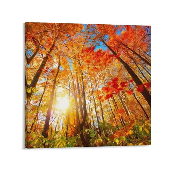 YarnArtistry Large Canvas Prints Wall Art Last Hint of Sunset Pictures Paintings for Living Room Bedroom Home Decorations Modern Stretched Nature Landscape Artwork