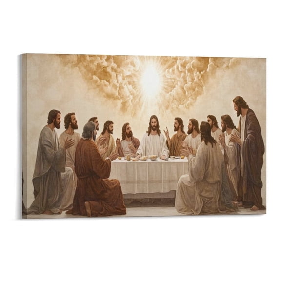 YarnArtistry The Last Supper Wall Art Canvas Print For Living Room And Bedroom Decor Gift Home