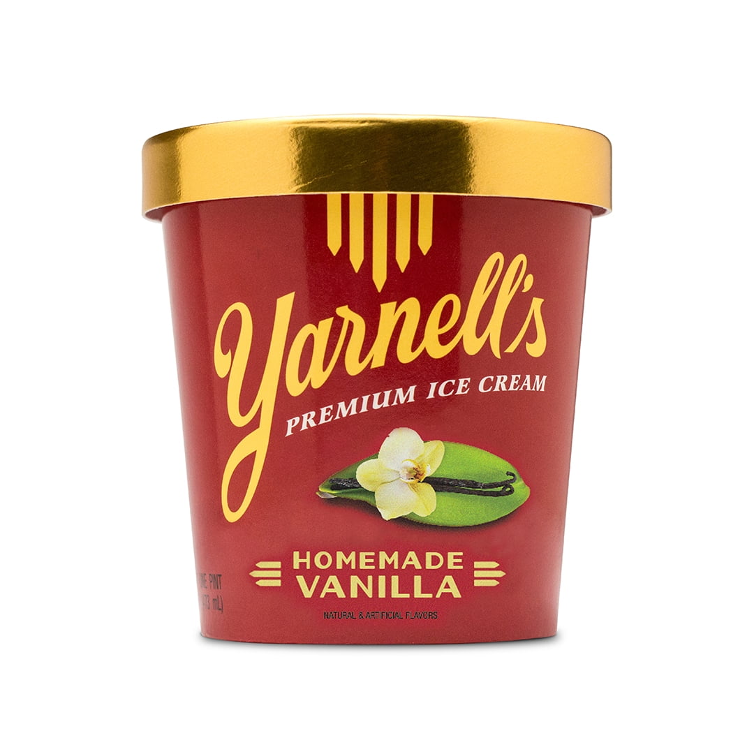 Yarnells Premium Homemade Vanilla Ice Cream 16 oz