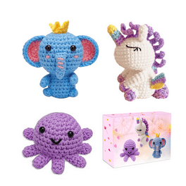 The Woobles Beginner Crochet Amigurumi Kits - Bunny 