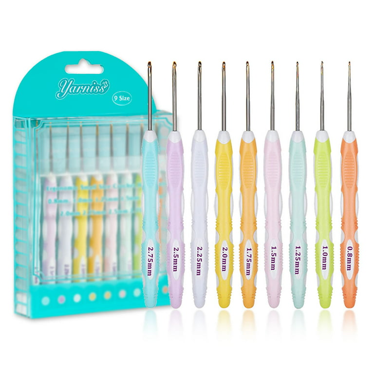 Yarniss Counting Crochet Hooks Set with Light, 11 Size Metal