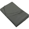 thumbnail image 1 of Yarns of Cotton Premium Hotel Quality 1-Piece Flat Sheet, Luxury and Softest 600 Thread Count Egyptian Quality Bedding Flat Sheet, Wrinkle-Free, Stain-Resistant, Dark Grey, King XL, Pack of 2, 1 of 4