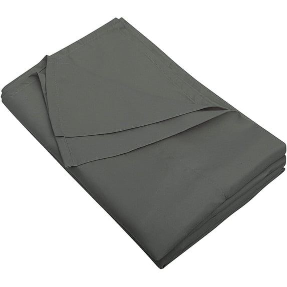 Yarns of Cotton Premium Hotel Quality 1-Piece Flat Sheet, Luxury and Softest 600 Thread Count Egyptian Quality Bedding Flat Sheet, Wrinkle-Free, Stain-Resistant, Dark Grey, King XL, Pack of 2