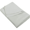 thumbnail image 1 of Yarns of Cotton Premium Hotel Quality 1-Piece Flat Sheet, Luxury and Softest 600 Thread Count Egyptian Quality Bedding Flat Sheet, Wrinkle-Free, Stain-Resistant, Silver, Queen, Pack of 6, 1 of 5