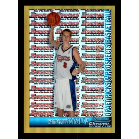 Yaroslav Korolev Rookie Card 2005-06 Bowman Chrome Refractors Gold #146