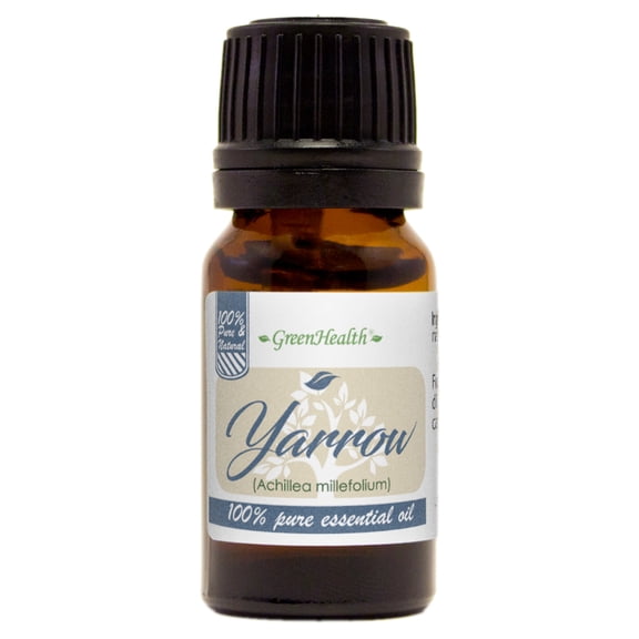 Yarrow Essential Oil - 10 ml - Amber Glass Bottle w/ Euro Dropper