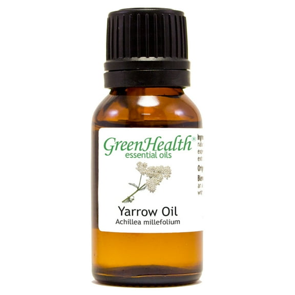 Yarrow Essential Oil 15 ml (1/2 fl oz) Glass Bottle w/ Euro Dropper