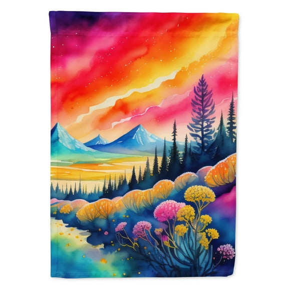Yarrow in Color Garden Flag 11.25 in x 15.5 in