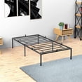 thumbnail image 1 of Yartaka 14 Inch Durable Steel Slat Metal Platform Bed Frame in Black, Easy Assembly ,Twin, 1 of 7