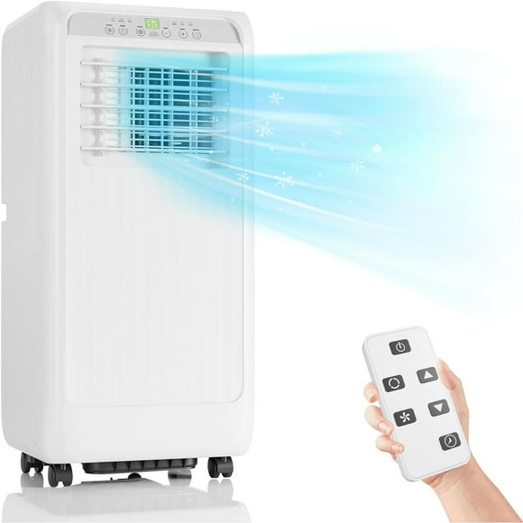 Yartaka 8000 BTU Portable Air Conditioner 4-in-1 Portable AC Unit Cool up to 350 Sq.Ft, Portable Air Conditioners with Remote Control & Window Kit1-24H Timers, White