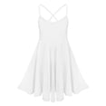 thumbnail image 1 of Yartina Girls Camisole Ballet Lyrical Dance Dress Gymnastic Leotard Ballerina Dancewear White XL, 1 of 7