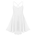 thumbnail image 1 of Yartina Girls Camisole Ballet Lyrical Dance Dress Gymnastic Leotard Ballerina Dancewear White XXL, 1 of 7