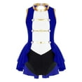 thumbnail image 1 of Yartina Girls Circus Ringmaster Jumpsuit Halloween Carnival Sleeveless Vintage Leotard Dancewear Royal Blue 10, 1 of 7
