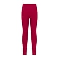 thumbnail image 1 of Yartina Girls Solid Color Athletic Leggings Yoga Workout Pants Kids Dance Performance Tights Sport Burgundy 10, 1 of 6