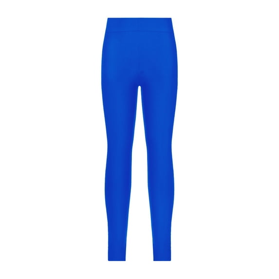 Yartina Girls Solid Color Athletic Leggings Yoga Workout Pants Kids Dance Performance Tights Sport Royal Blue 14