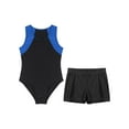 thumbnail image 1 of Yartina Kids Boys Gymnastics Leotard Unitard Tumbling Dance Biketard Gym Training Bodysuit Jumpsuit Royal Blue&Black 8, 1 of 5