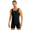 thumbnail image 1 of Yartina Men's Wrestling Singlets Bodysuit Slim Fit Sport Leotard Jumpsuits Athletic Sleeveless Tank Black M, 1 of 7