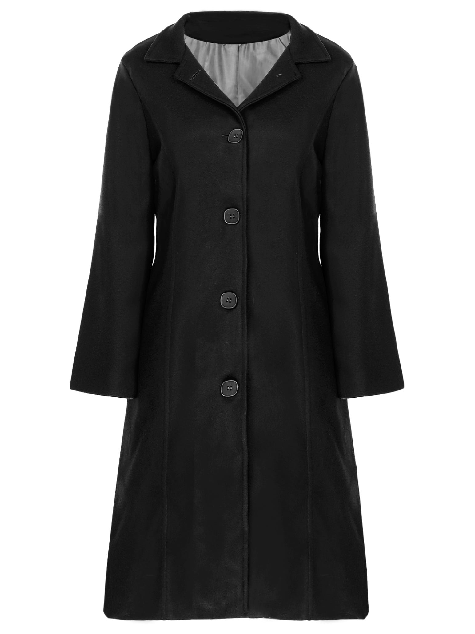 Black Wool Classic Coat Winter Wool Coat 1372# Black Wool Classic Coat Winter Wool Coat 1372#