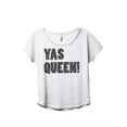 thumbnail image 1 of Yas Queen Women's Fashion Slouchy Dolman T-Shirt Tee Heather White X-Large, 1 of 4