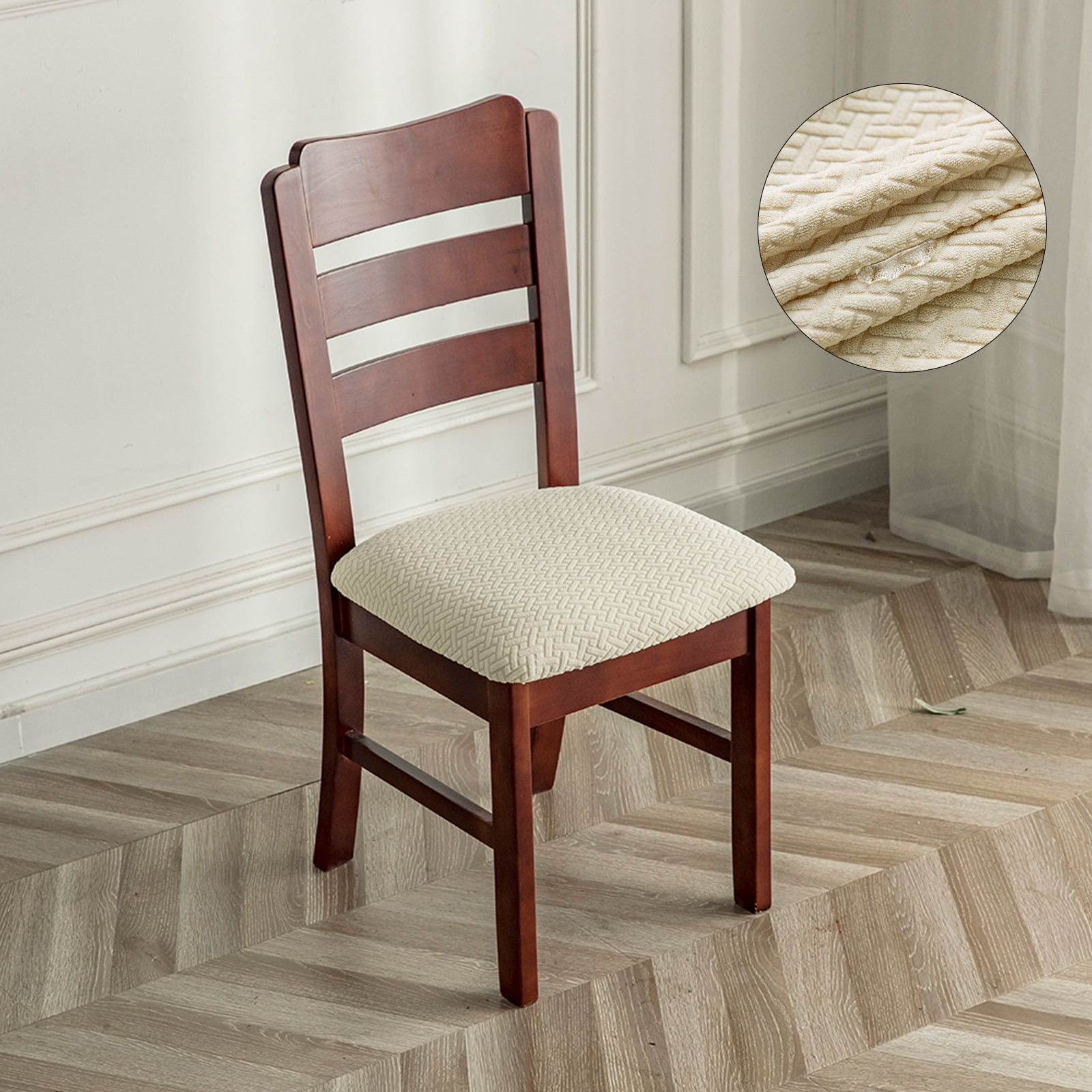 YasTant 4 Pack Waterproof Seat Covers for Dining Room Chairs Covers