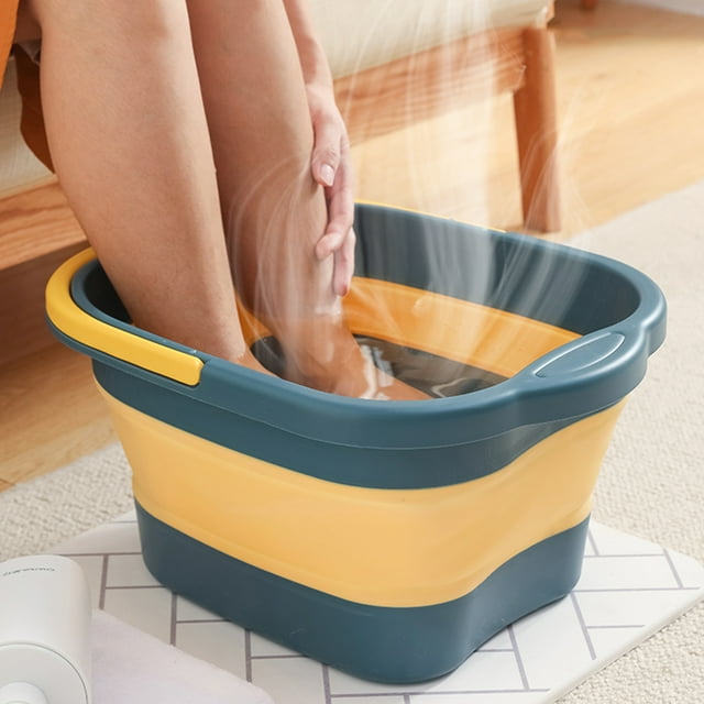 YasTant Collapsible Foot Bath, Foot Soak Bath Tub with Massaging