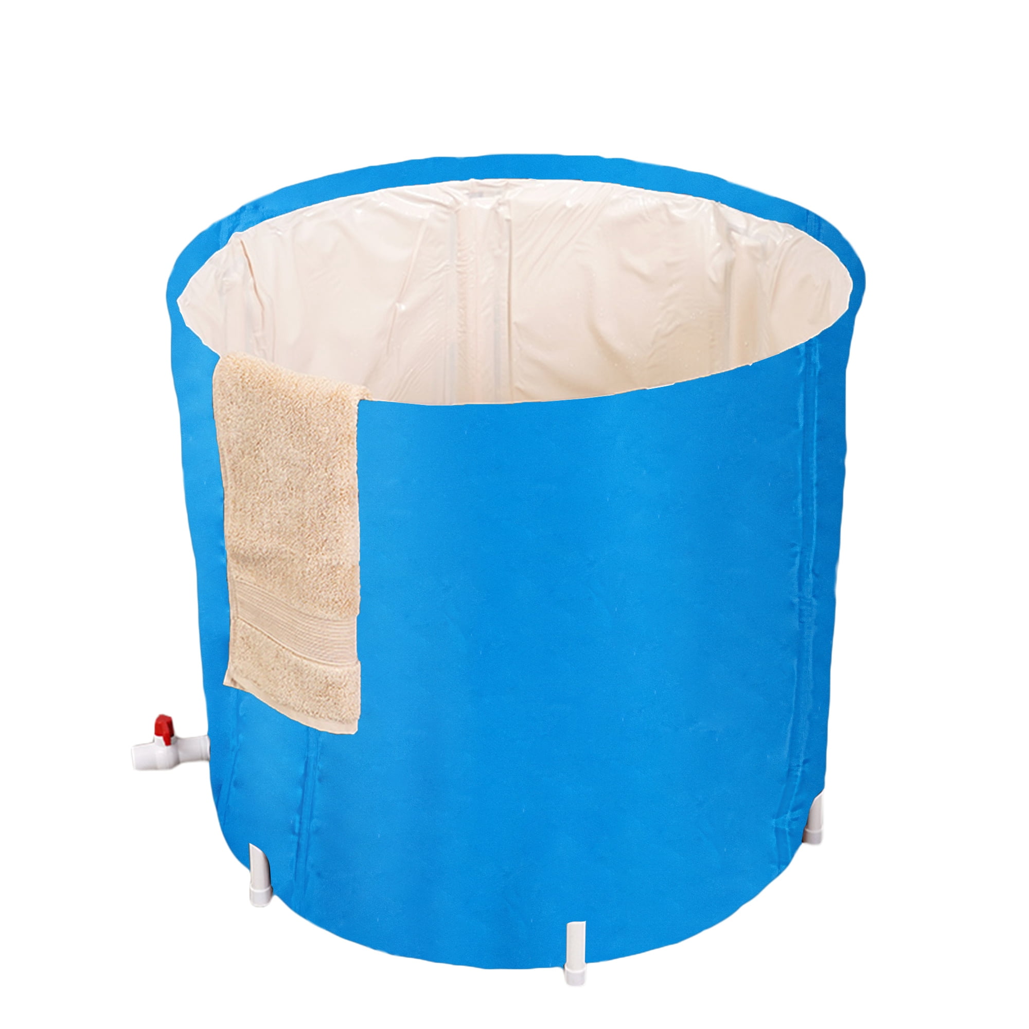 YasTant Portable Collapsible Foldable Bathtub for Adults, 3 Layer PVC