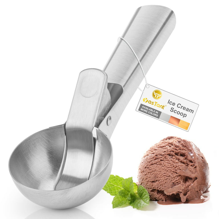 Ice Cream Scooper With Trigger. Stainless Steel Fruit Ice Cream Scoop Spoon
