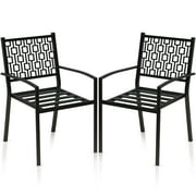 Yasen 2 – Piece Easy Assemble And Relaxing Metal Porch Chair