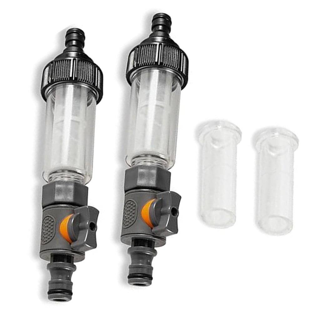 Yashili 2 Pcs Water Filters For Motorhome Equipment With Replacement Filters With Regulating Valves RV Water Filter Equipment
