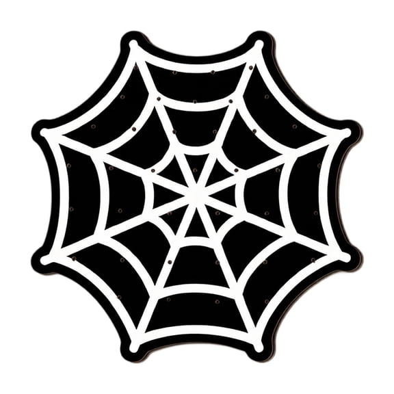Yashow Elite Halloween Wooden Candy Holder 11.42 inch, Spooky Spider Web Lollipop Display Stand, Tabletop Cutout Wood Decorative Rack for Festive Party Centerpieces
