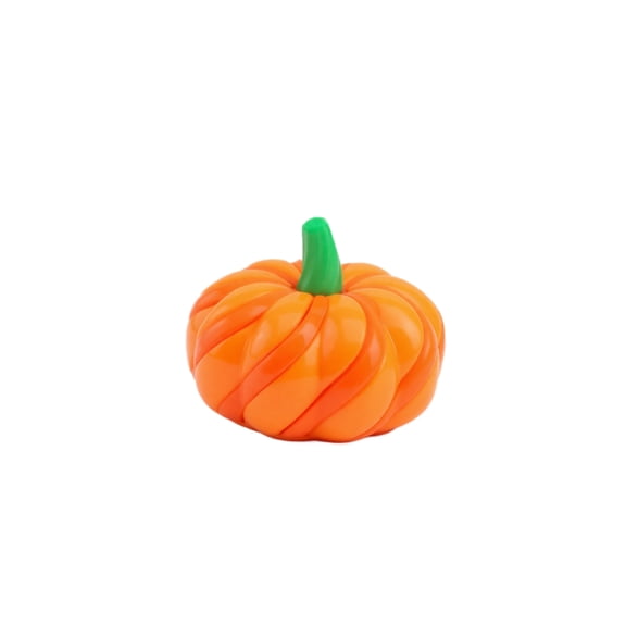 Yashow Orange 3D Printed Pumpkin Plastic Spinning Sensory Toy Halloween Desk Decor Fidget Gadget for Kids Anxiety Relief and Focus Enhancement, 2.1 inch, 1-Pack