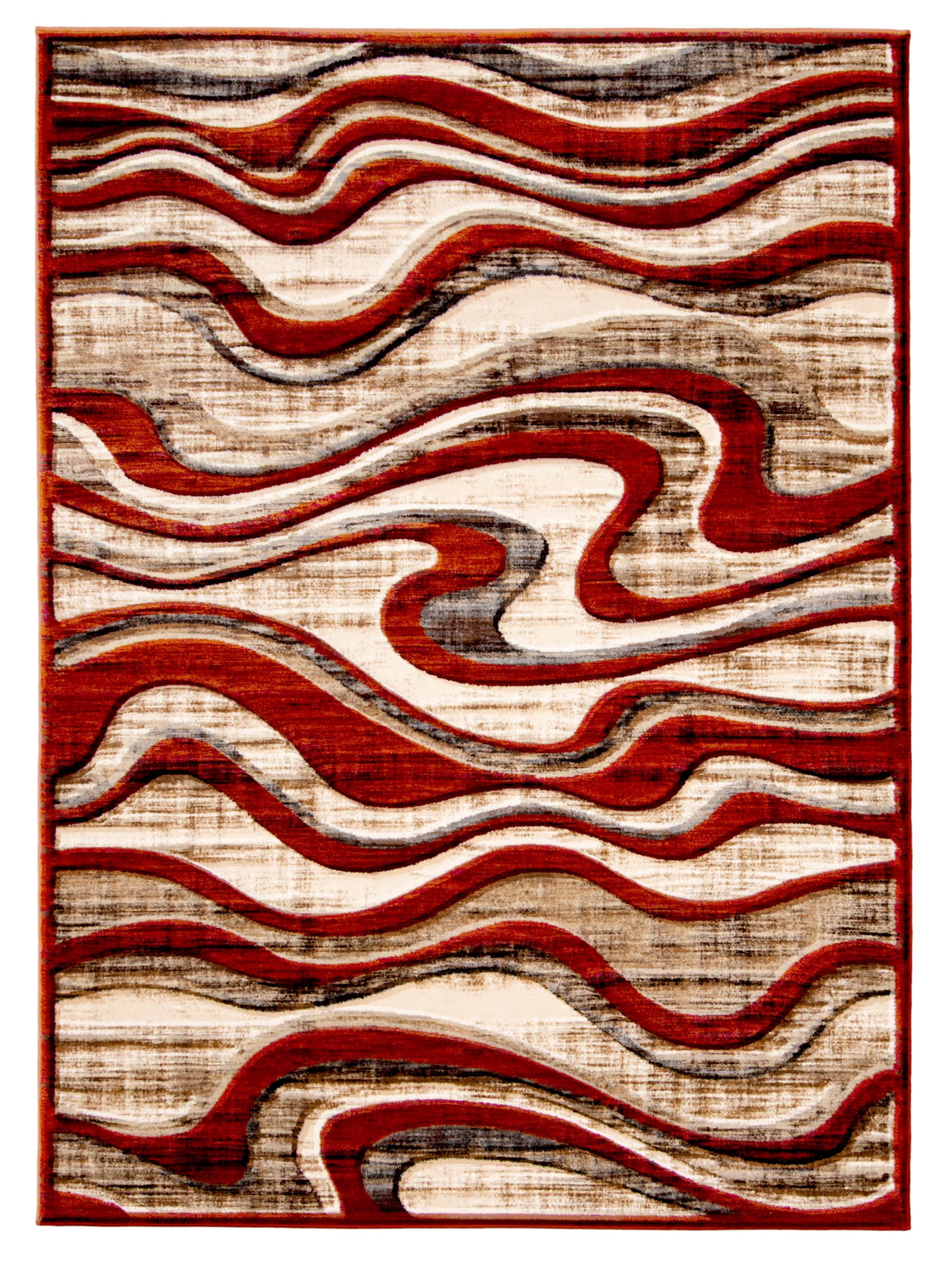 Polypropylene Rung Yasmine Red Polypropylene Rug 7'10