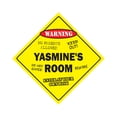 thumbnail image 1 of Yasmine's Room Sign Crossing Zone Xing | Indoor/Outdoor | 20" Tall kids bedroom decor door children's name boy girl, 1 of 5