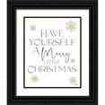 thumbnail image 1 of Yass Naffas Designs 26x31 Black Ornate Wood Framed with Double Matting Museum Art Print Titled - Merry Little Christmas, 1 of 4