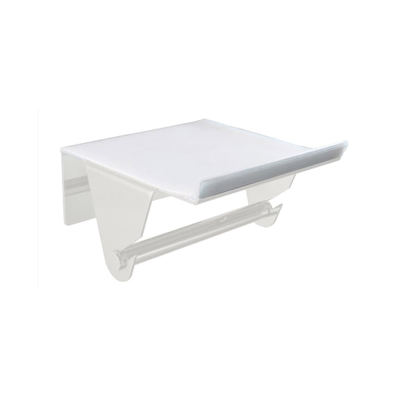 Yass Paper Holder With Shelf - White