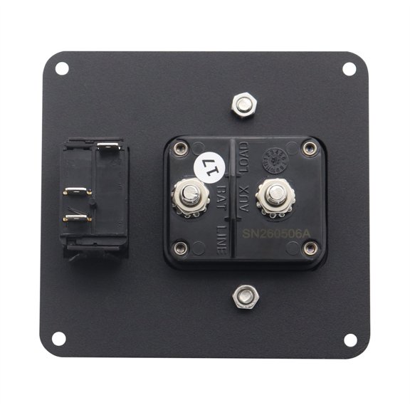 Yassdwbn 150A Circuit Breaker Panel + Red LED Backlit Switch ON-OFF 2 in 1 For Car Truck