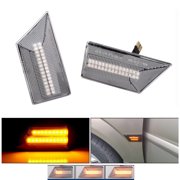 Yassdwbn 1Pair Car Side Turn Signal Light Lamp 93192381 93192382 for Opel Vectra C Signum