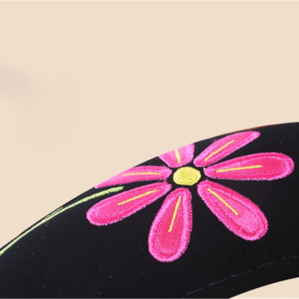 Yassdwbn 1Pc 38cm Butterfly Embroidery Breathable Auto Car Steering Wheel Cover For Women
