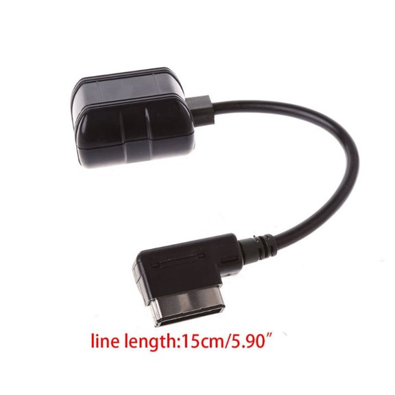 Yassdwbn 20cm Car Bluetooth Wireless Module Radio Stereo Aux Cable Adapter for Benz 2009+
