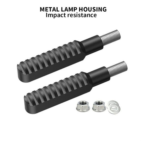 Yassdwbn 2pcs Rear Motorcycle LED Mini Turn Signal Indicators Lights Indicator Universal