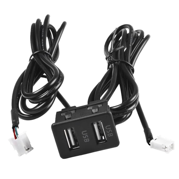 Yassdwbn 4 Pin 6 Pin to Dual USB Port Panel Interface Extension 145cm ...