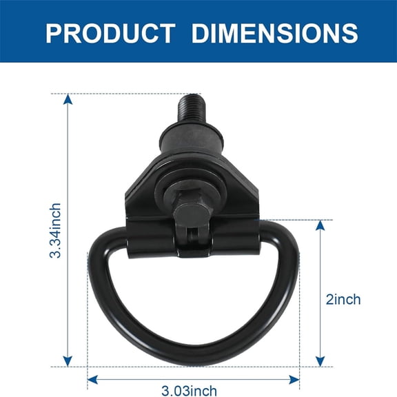 Yassdwbn 6Pcs Black Steel Cargo D-Shaped Hooks For Ford Transit 150 250 350 Van 2015-2023