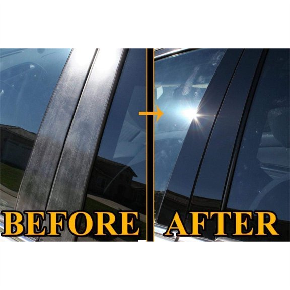 Yassdwbn 6Pcs Car Door Trim Cover Kit Pillar Posts For Jeep Cherokee 2014 2015 2016 2017