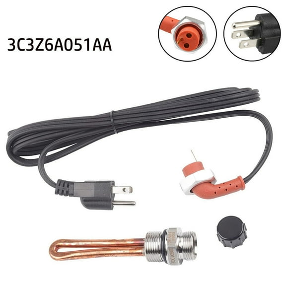 Yassdwbn Engine Block Heater Element For Ford Excursion 2003-05 For Ford F250 350 450 550