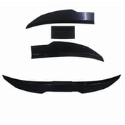 Yassdwbn Glossy Black Adjustable Car Rear Trunk Spoiler Lip Roof Tail Wing For Car Sedan